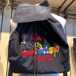 Disney WDW Black Backpack with Colorful Logo